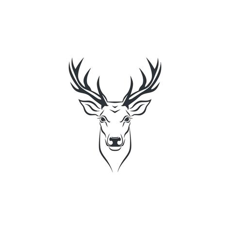 Deer Logo Illustration Vector Design Template 25885743 Vector Art at ...