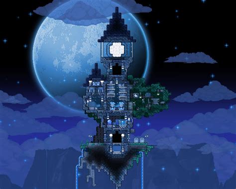 My Homage to To the Moon | Terrarium, Terraria house design, Terraria ...