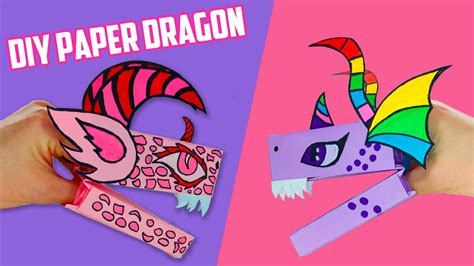 DIY Paper Puppet Dragon | Making a Tik Tok Dragon - YouTube