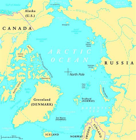 Arctic Ocean Map and reasons to visit the breath-taking Arctic Ocean ...