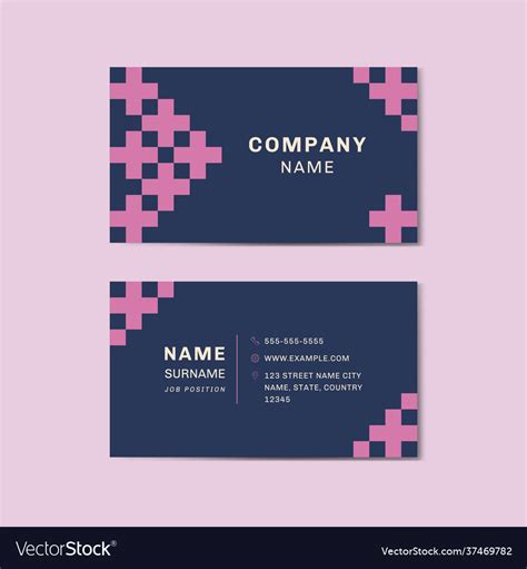 Front And Back Business Card Template Word Professional Sample Template ...