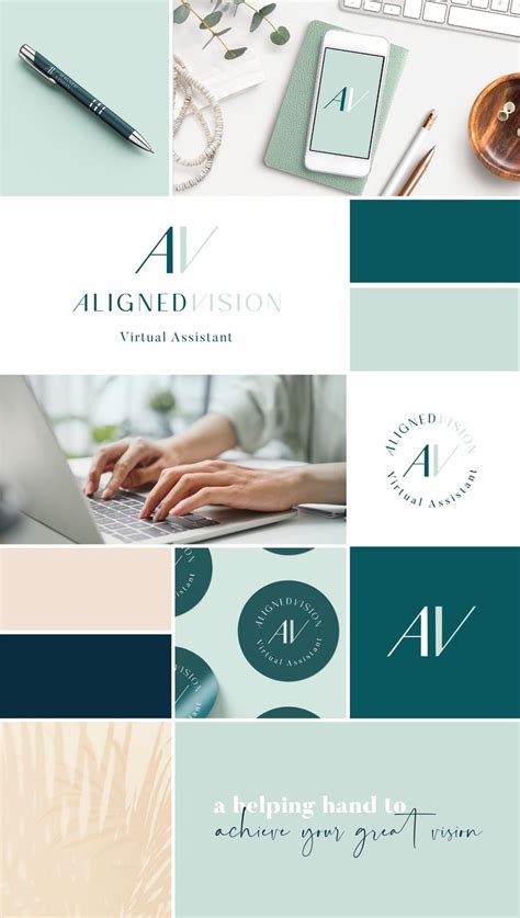 Aligned Vision Virtual Assistant Logo Design