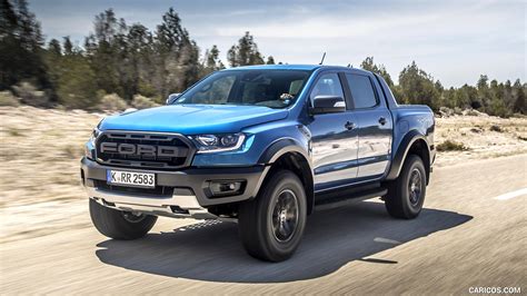 Ford Ranger Raptor | 2019MY (Color: Performance Blue) | Front Three-Quarter