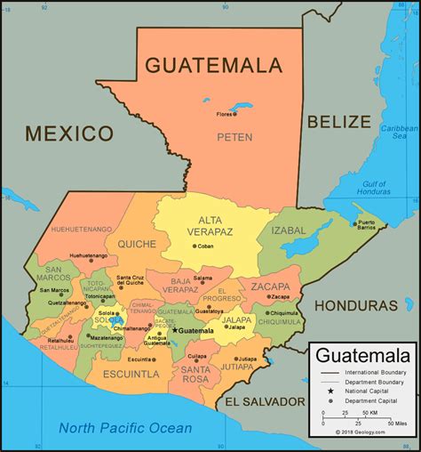 Guatemala Map and Satellite Image