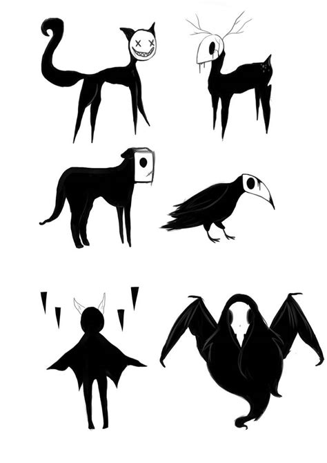 Shadow creatures by littlemissbubbles on DeviantArt