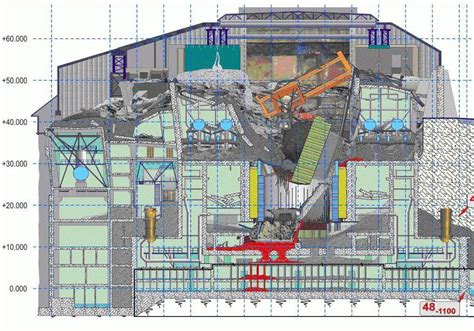 Cross-section of what remains. : r/chernobyl