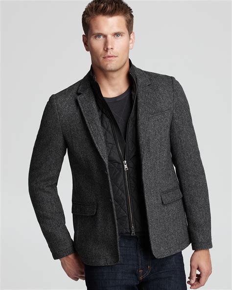 The Men's Store at Bloomingdale's Herringbone Faux Vest Sport Coat ...