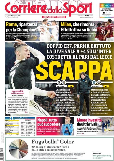 Quotidiani sportivi: le prime pagine di oggi