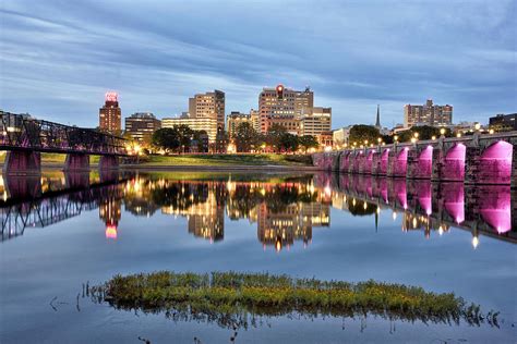 Harrisburg skyline - Pennsylvania Photograph by Brendan Reals