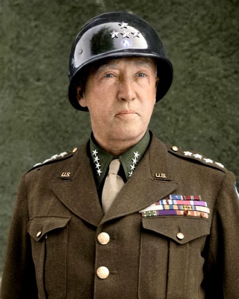 GENERAL GEORGE S. PATTON IN 1945 U.S. ARMY - 8X10 PHOTO (EP-220)