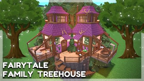 EPIC Fairytale Family Treehouse Mansion Build | BLOXBURG Roblox - YouTube