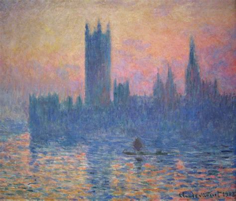 Great London Art: The Houses of Parliament at Sunset in 1903 by Claude ...