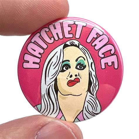 Hatchet Face Cry Baby Inspired Button Pin Badge – Bite Your Granny