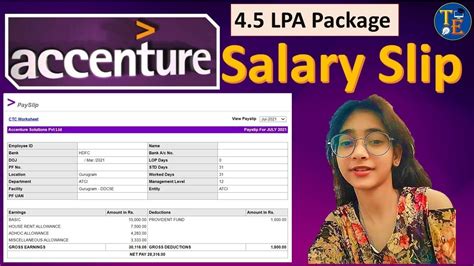 Accenture salary structure for freshers/How much you will get in hand ...