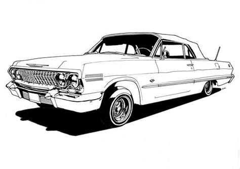 Pin by Julie Gomes on lowrider and other cars to color | Pinterest ...