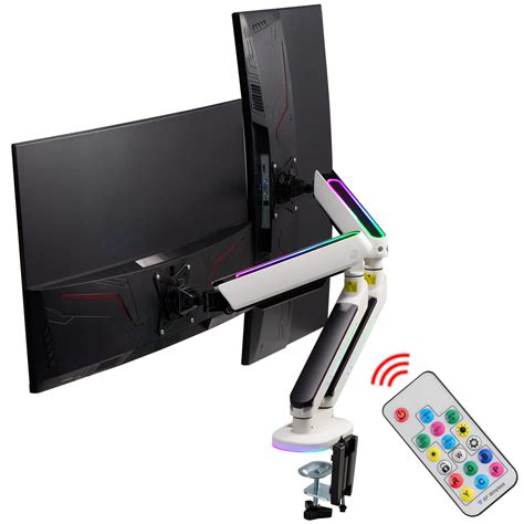 Buy AVLT RGB Lights Dual 13”-32” Monitor Arm Desk Mount Built-in 179 ...