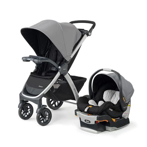 Chicco Bravo 3-in-1 Trio Travel System, Bravo Quick-Fold Stroller with ...