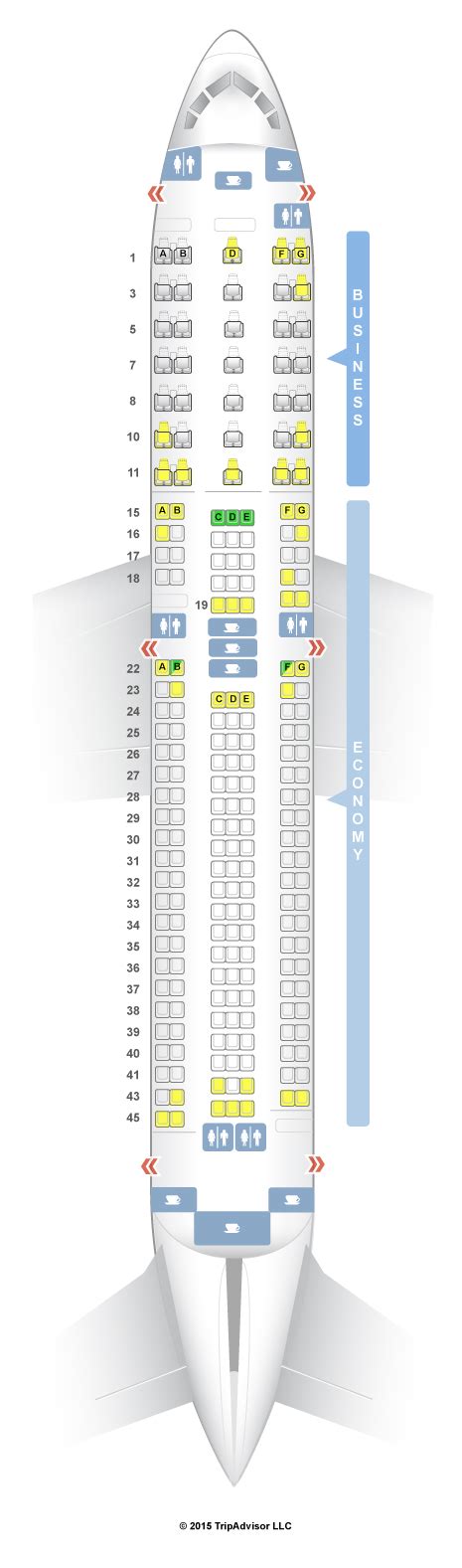 American Airlines Boeing 767 300 Seating Chart Updated June 2022 ...