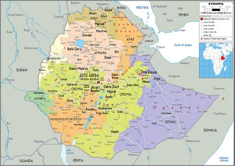 Map Of Ethiopia And Ethiopian Political Map Maps Pinterest Bank Home ...