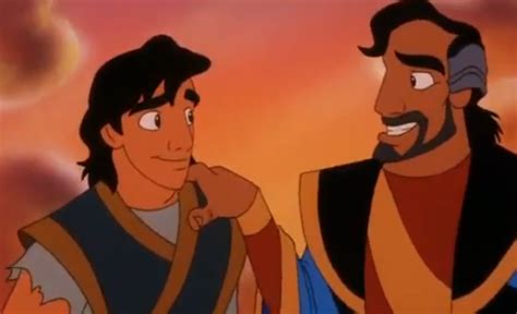 Aladdin and his father, Cassim. | Aladdin, Disney aladdin, Disney