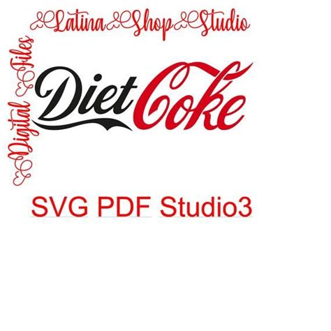 Diet Coke Cutout Files for Cricut SVG and Silhouette Studio File Cut ...