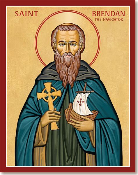 St Brendan the Navigator icon, Men Saints: Monastery Icons