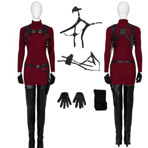 Ada Wong RE4 Remake Cosplay Ada Wong Outfit Halloween Carnival Suit ...