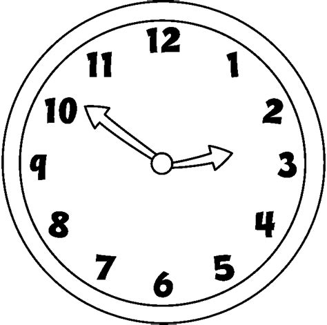 Clock Black And White Clipart | Free download on ClipArtMag