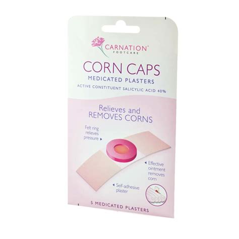 Carnation Footcare Corn Caps Medicated Plasters, 5pcs | Foot Care ...