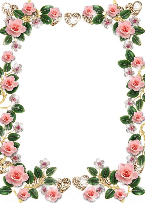 Flower Border Design Png