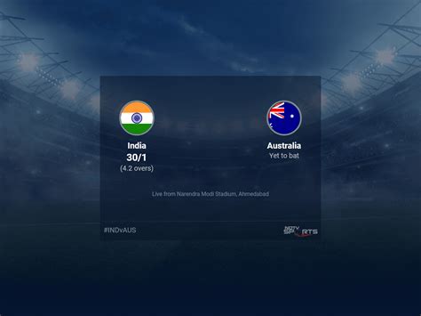 India vs Australia Live Score Ball by Ball, World Cup 2023 Live Cricket ...