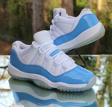 Nike Air Jordan 11 Retro Low GS Carolina UNC 528896-106 White Size 5Y # ...