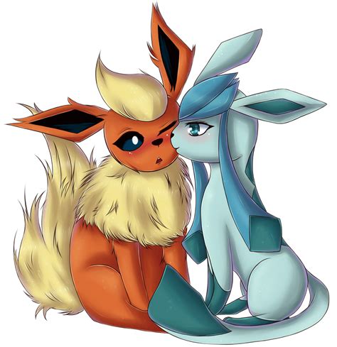 Glaceon x Flareon by xXxGongoronxXx on DeviantArt