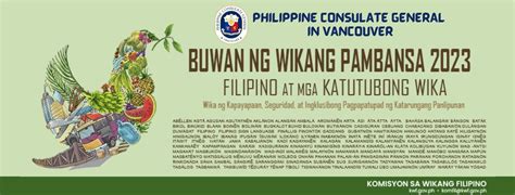 Buwan ng Wikang Pambansa 2023 - "Filipino at mga Katutubong Wika: Wika ...