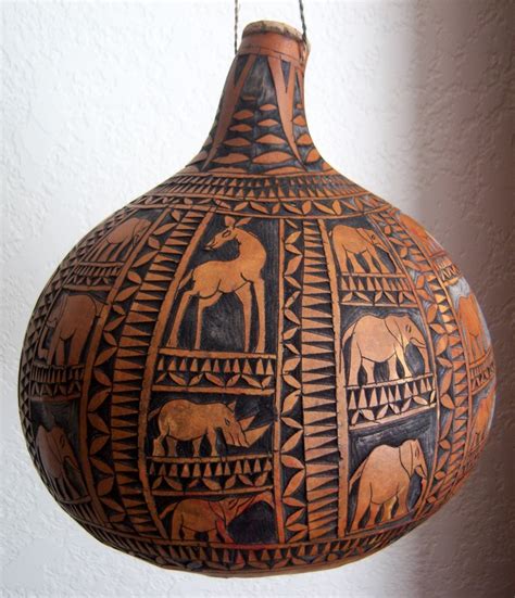 CARVED GOURD - Casa Mexicana Imports | Gourd art, Gourds crafts ...