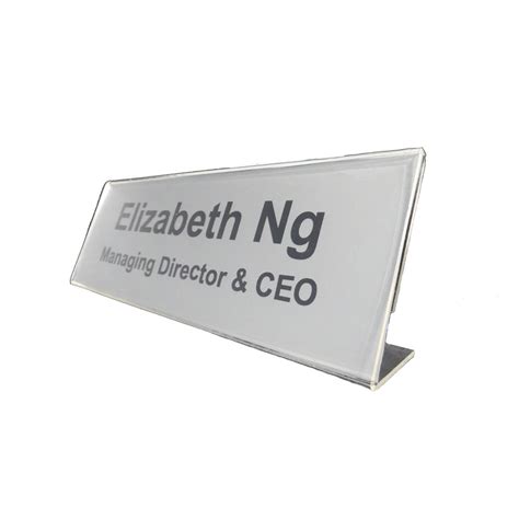 9050c - L-shape acrylic table top name plate holder9050c – Great Partner