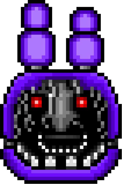 Pixel Art of Withered Bonnie