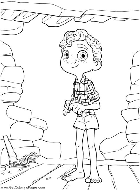 Luca Disney Pixar Coloring Page - Free Printable Coloring Pages