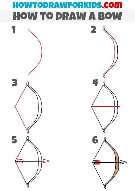 How to Draw a Bow and Arrow for Kids