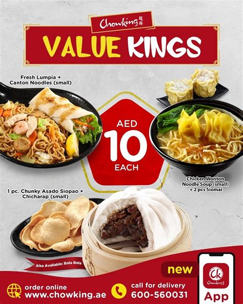 Fulfill your cravings with filling meals from Chowking for only AED10 ...