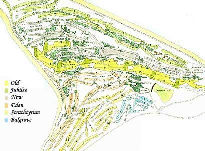 St Andrews Golf Course Map | Golf Courses | St andrews golf, St andrews ...