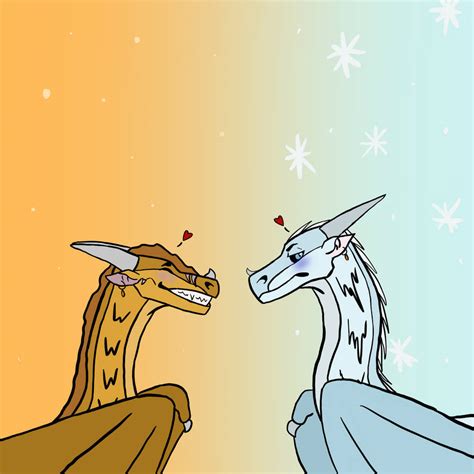 Qibli x Winter - Wings of Fire fan art by 0blivionArt on DeviantArt