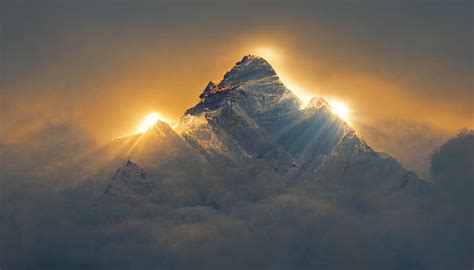 Premium Photo | Stunning mount everest at sunrise