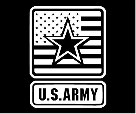 U.S. Army Sticker, The ARMY logo with the American Flag and large star ...