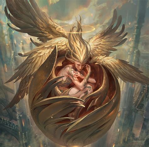 Seraphim, fantasy, wings, angel, HD wallpaper | Peakpx