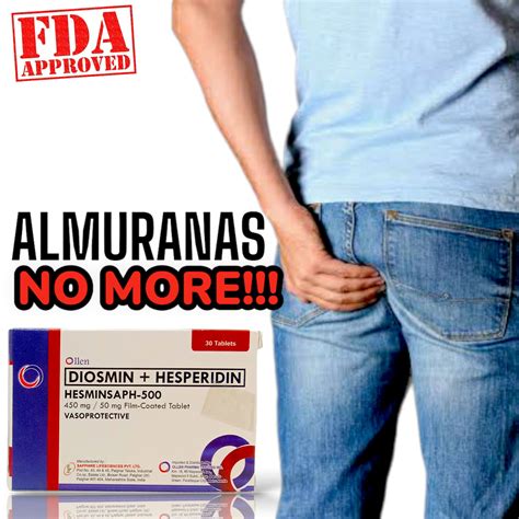 HESMINSAPH Diosmin + Hesperidin | Vasoprotective Hemorrhoids Almuranas ...