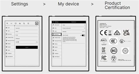 SUPERNOTE A6-X2 W 7.8 Inch Monochrome Digtal Paper Display User Manual