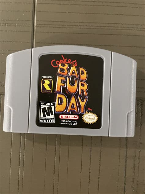 Conkers Bad Fur Day nintendo 64 N64 Game - Etsy