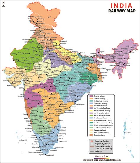 Indian Railway Station Map