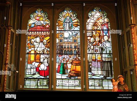 Stained-Glass in Notre Dame Basilica, Montreal Stock Photo - Alamy